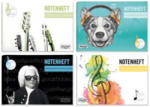 Notenheft A5 quer sortiert SCHULSTUFF 3394-0