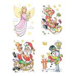 Fensterbild 21x30cm Weihnachtsmotive sortiert - xmas and...