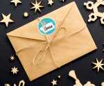 Weihnachts Sticker Beschriften 2 Bögen - Leinenpapier, 4004182520840