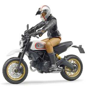 Scrambler Ducati Desert Sled mit Fahrer