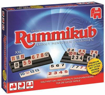 Rummikub Original XXL Premium Spielsteine mit - Extra Grossen Zahlen