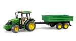 John Deere 5115M mit Bordwandanhänger