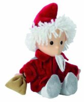 Sandmann Puppe Rot 20Cm,Stoff M.Plastgesicht