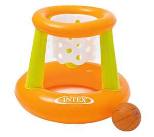 Poolspiel Basketball mit Korb und Ball