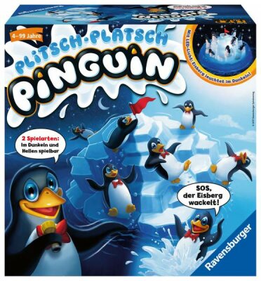 Ravensburger Kinderspiel Plitsch Platsch Pinguin - SOS der Eisberg wackelt - ab 4 Jahren