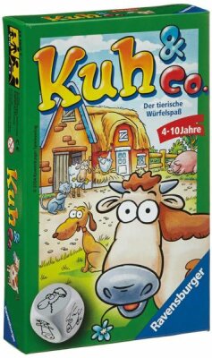 Ravensburger Reisespiel Kuh und Co. - Der tierische Würfelspaß - ab 4 Jahren