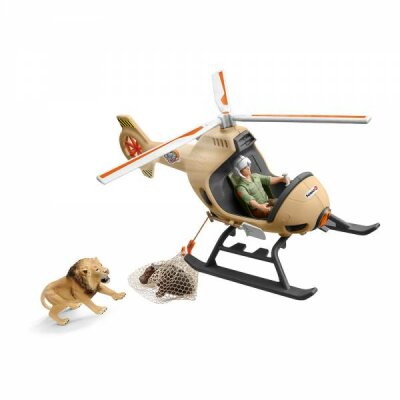 Schleich Wild Life Helikopter Tierrettung