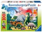 Puzzle XXL 100 Teile Dinosaurier - Unter Dinosauriern -...
