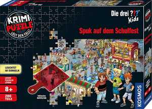 Die drei ??? Kids Krimi Puzzle 200 Teile - Spuk auf dem Schulfest