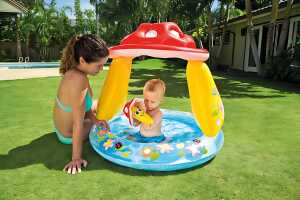 Baby Pool Pilz mit Sonnenschutz, 102x89cm