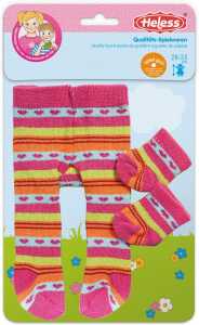 Strumpfhose mit Söckchen für Puppen Gr.28-35cm