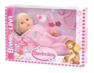 Sprechendes Bambolina Sweet 46cm, 50 Wörter - 3x LR44 Batterie inklus