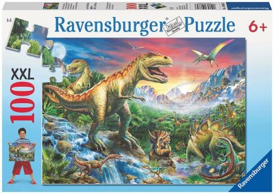 Ravensburger Puzzle XXL 100 Teile Dinosaurier - Bei den Dinosauriern - ab 6 Jahren