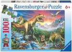 Puzzle XXL 100 Teile Dinosaurier - Bei den Dinosauriern -...