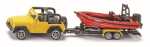 Siku SIEPER GMBH Jeep mit Boot SIKU 1658