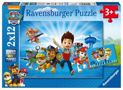 Ravensburger Puzzle 2x12 Teile Paw Patrol - Ryder und die Paw Patrol - ab 3 Jahren