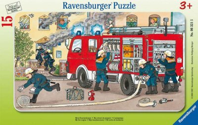 Ravensburger Rahmenpuzzle 15 Teile Feuerwehr - Mein Feuerwehrauto - ab 3 Jahren