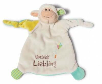 Schmusetuch Lamm 25x25cm NICI 40044  Unser Liebling