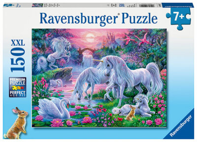 Ravensburger Puzzle XXL 150 Teile Einhörner - Einhörner im Abendrot - ab 7 Jahren