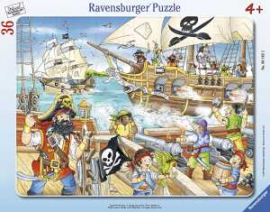 Rahmenpuzzle 36 Teile Piraten - Angriff der Piraten - ab 4 Jahren