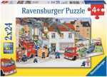 Puzzle 2x24 Teile Feuerwehr - Bei der Feuerwehr - ab 4...