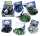 Murmeln 20+1 12-fach sortiert - 20x ca 16mm und 1x ca 25mm