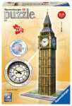 Puzzle 3D 216 Teile Bauwerke - Big Ben mit echter Uhr...