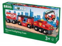 Brio World Feuerwehr Löschzug mit Wasertank - und...