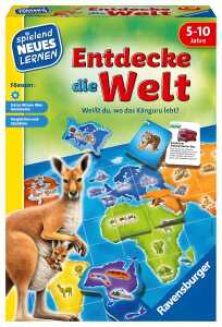 Lernspiel Entdecke die Welt - Weißt du, wo das Känguru lebt?