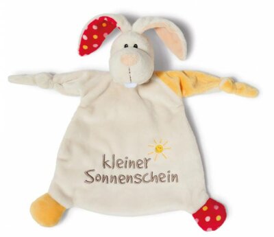 Schmusetuch Hase 25x25cm kleiner Sonnenschein