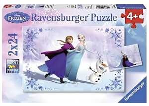 Puzzle 2x24 Teile Frozen - Schwestern für immer - ab 4 Jahren