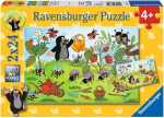 Puzzle 2x24 Teile Maulwurf - Der kleine Maulwurf im Garten