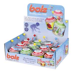 Musikdrehdose 4 fach sortiert, Jedes Motiv spielt eine eigene Melodie