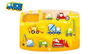 HAPE INTERNATIO Puzzle Baufahrzeuge, Holz