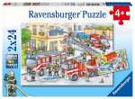 Puzzle 2x24 Teile Feuerwehr - Helden im Einsatz - ab 4...