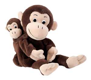 Handpuppe Mutter mit Kind Affe Cheeta & Bibi