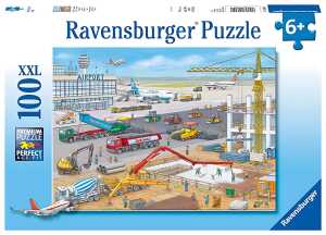 Puzzle XXL 100 Teile Baustelle - Baustelle am Flughafen - ab 6 Jahren