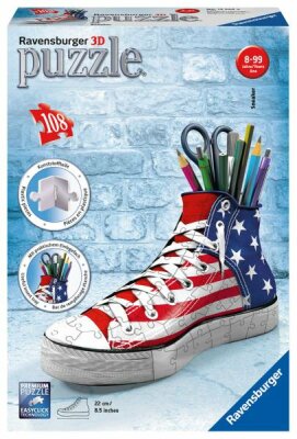 Ravensburger Puzzle 3D 108 Teile Turnschuh - American Style - ab 8 Jahren