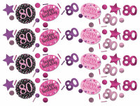 Konfetti 80 Jahre 34g Pink Celebration