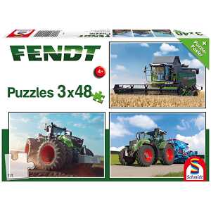 Puzzle 3 x 48 Teile Fendt 4001504562212
