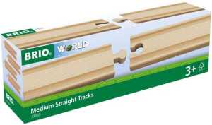 Brio World 2/3 Gerade Gleise A - ab 3 Jahren