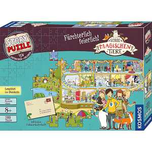 Puzzle Fürchterlich feierlich! Die Schule d magischen Tiere 200 Teile