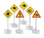 Internationale Verkehrszeichen - Maßstab 1:50, 1:55