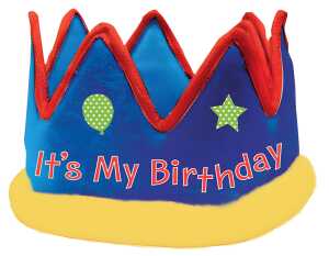 Krone Gewebe 13,9 cm Its My Birthday