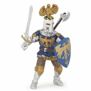 Papo Figur Ritter mit Adlerhelm blau 7cm - ab 3 Jahren