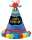 Partyhut Birthday Brights Papier mit Gewebe,20,9 cm