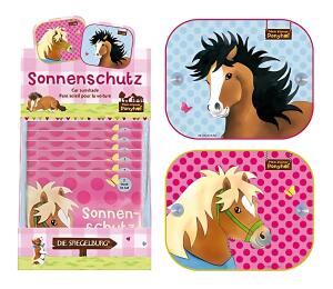 Sonnenschutz 220 x 190mm Mein kleiner Ponyhof rosa für seitenscheiben