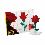 Idena Minibausteine Postkarte Rose - Konstruktionsbausatz
