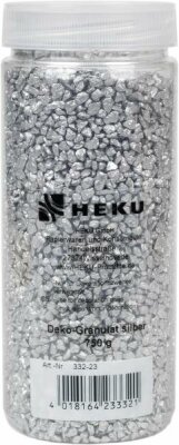 Dekogranulat 2-3mm silber 750g in Zylinderdose