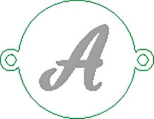 Namensarmband A versilbert 4010070331214